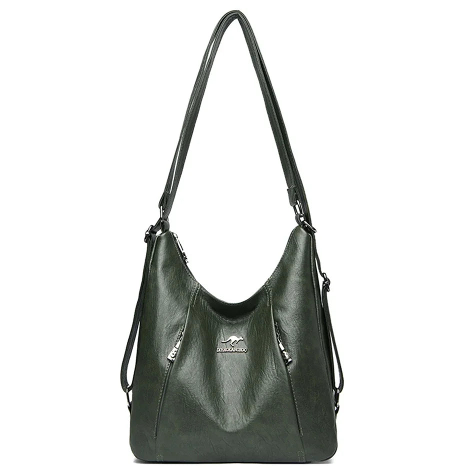 Sac à main de luxe en cuir de haute qualité pour femme, sac à bandoulière multifonction, sac à dos de voyage