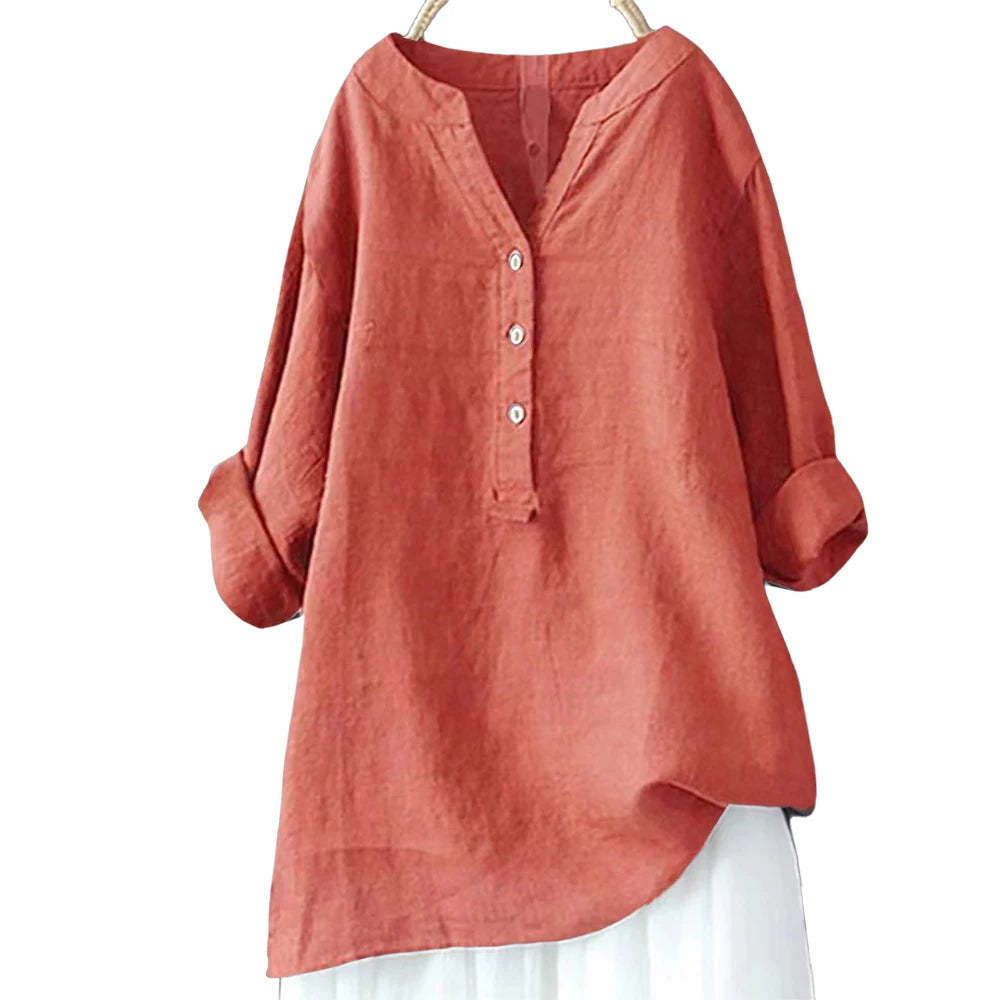 haut de grande taille pour femme, été, 3/4 manches, vêtement coréen surdimensionné, chemise femme