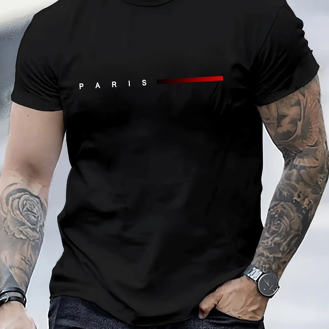 T-shirt ample à manches courtes et col rond pour homme, haut décontracté, 100% coton