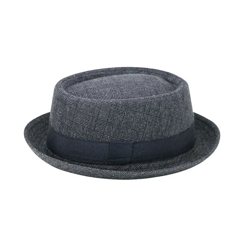 Chapeau haut de Protection solaire, en coton, pour homme, chapeau de Jazz, Simple et rétro,
