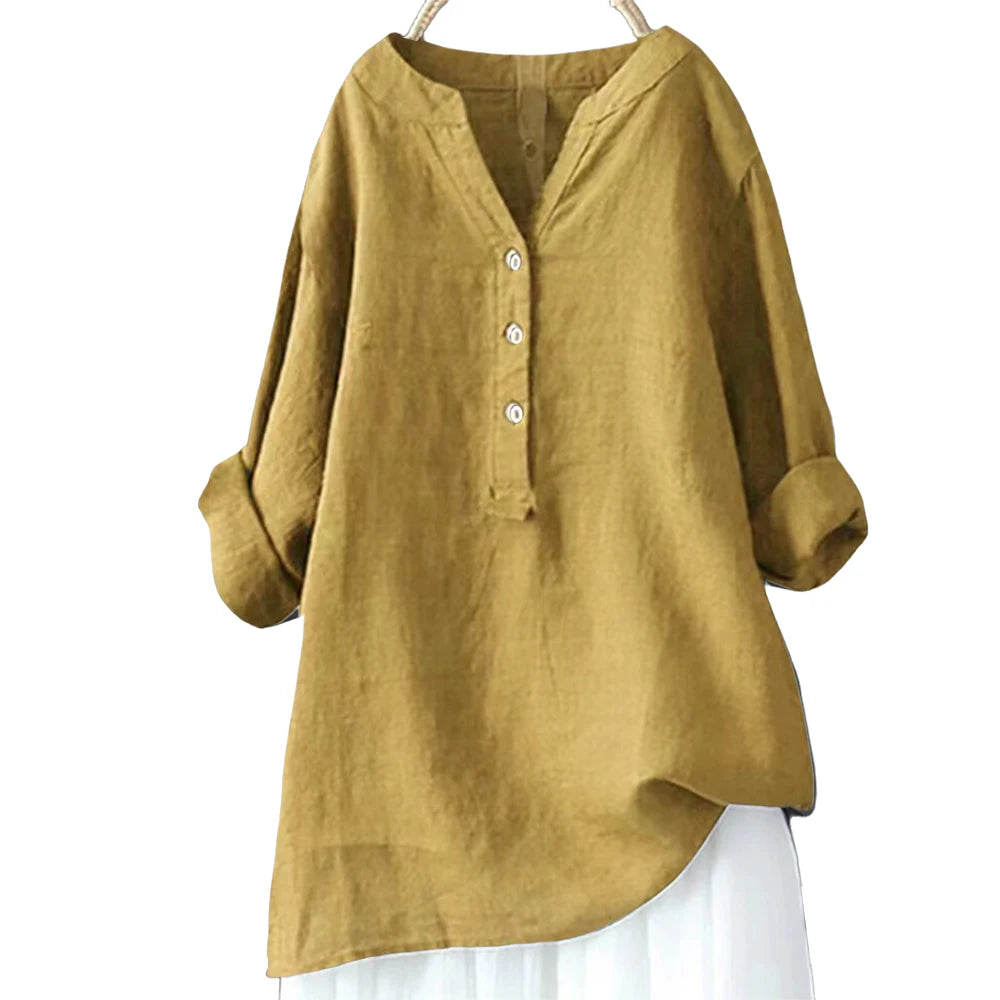 haut de grande taille pour femme, été, 3/4 manches, vêtement coréen surdimensionné, chemise femme