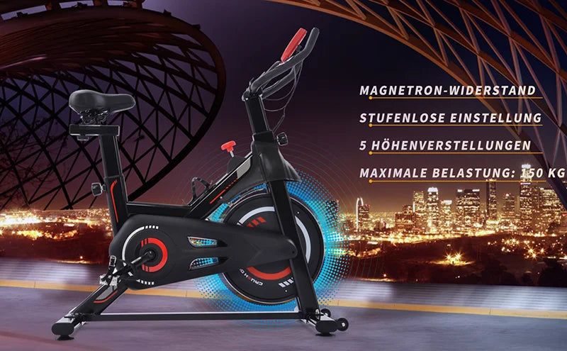 siège réglable avec volant d'inertie de 6 kg pour entrainement en salle