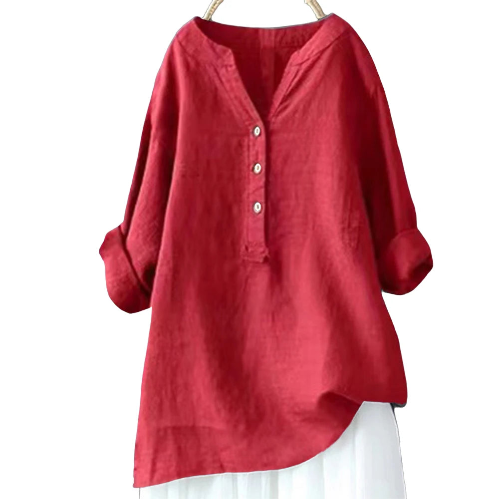 haut de grande taille pour femme, été, 3/4 manches, vêtement coréen surdimensionné, chemise femme