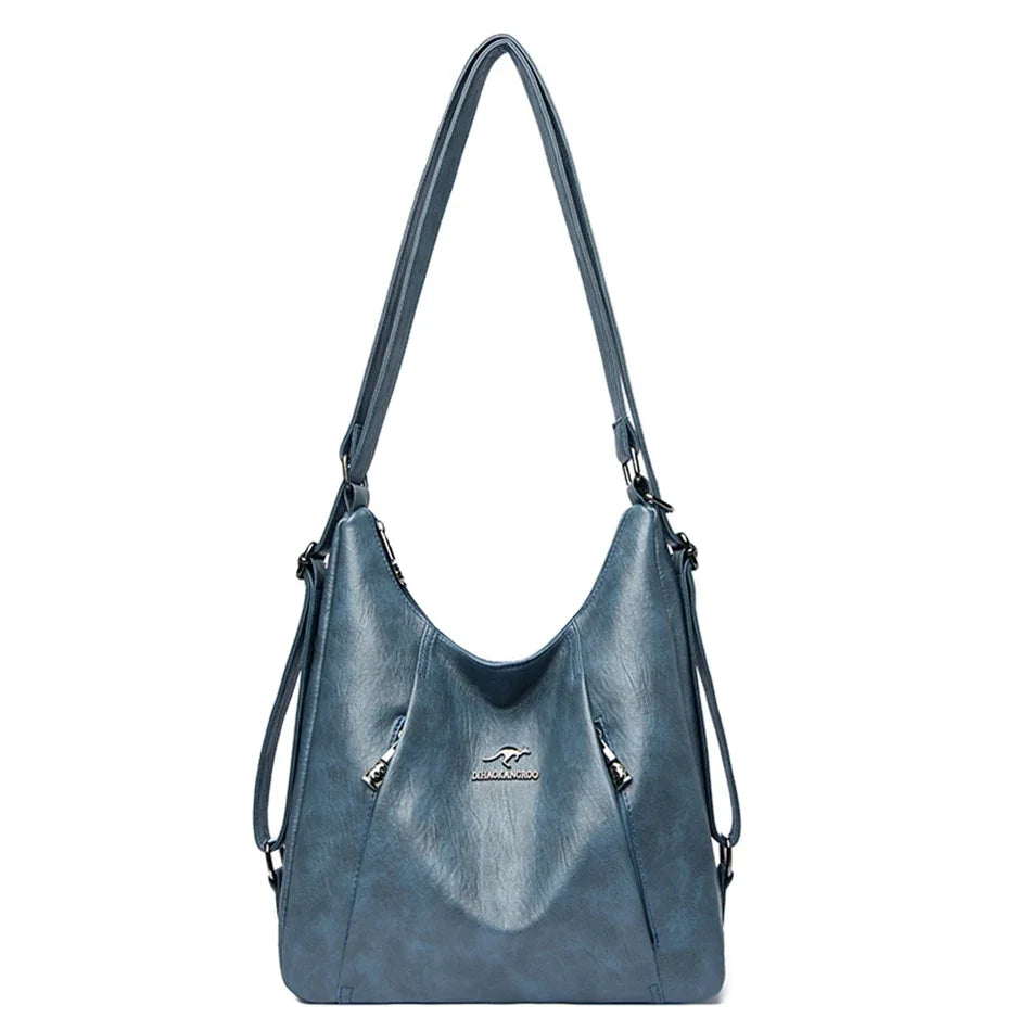 Sac à main de luxe en cuir de haute qualité pour femme, sac à bandoulière multifonction, sac à dos de voyage