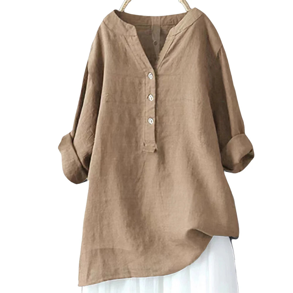 haut de grande taille pour femme, été, 3/4 manches, vêtement coréen surdimensionné, chemise femme