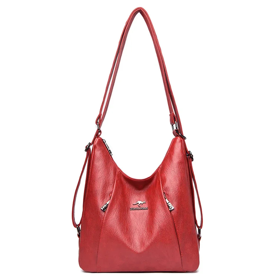 Sac à main de luxe en cuir de haute qualité pour femme, sac à bandoulière multifonction, sac à dos de voyage