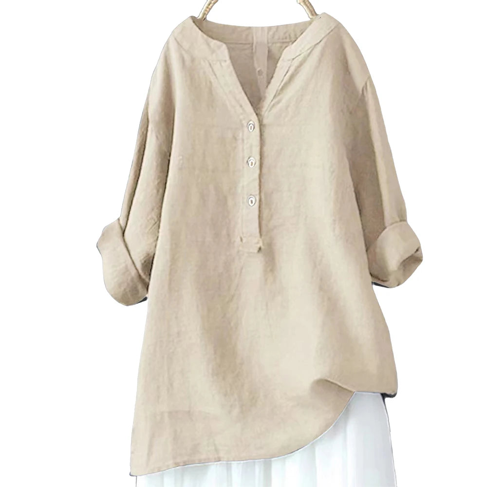 haut de grande taille pour femme, été, 3/4 manches, vêtement coréen surdimensionné, chemise femme
