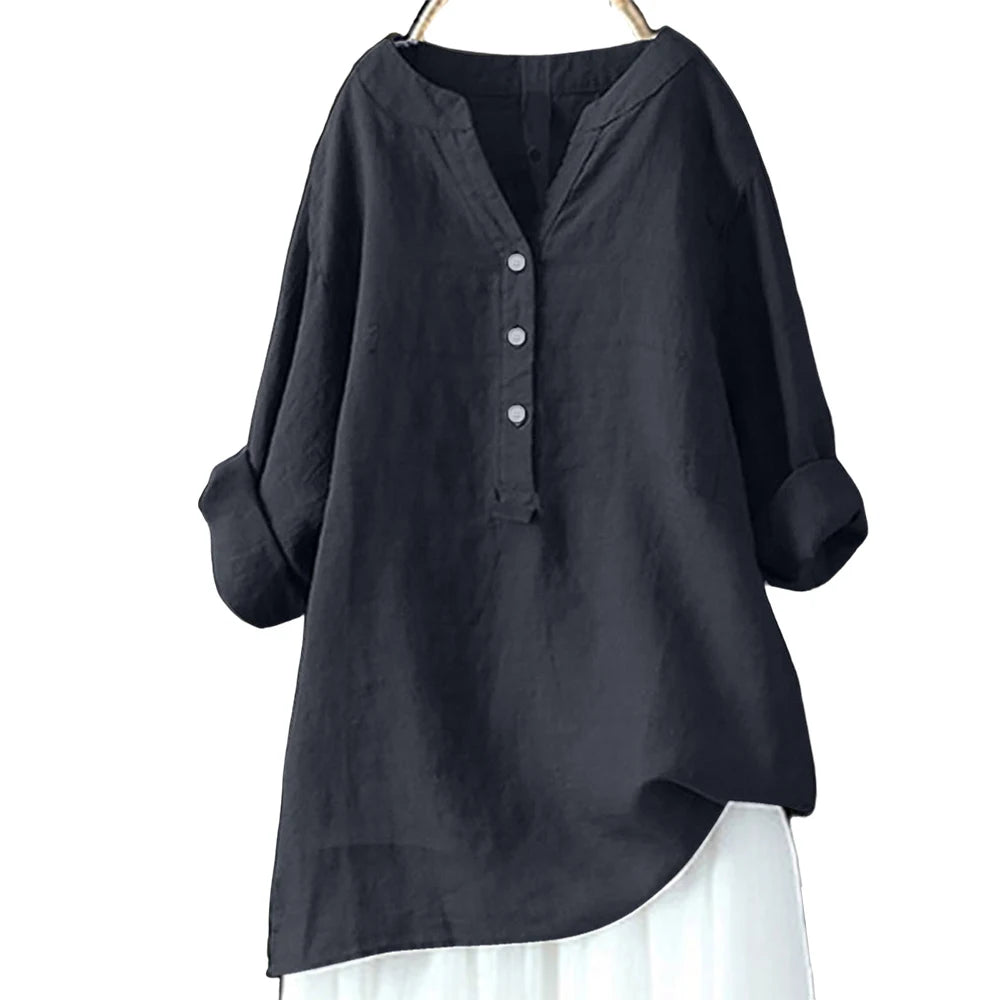 haut de grande taille pour femme, été, 3/4 manches, vêtement coréen surdimensionné, chemise femme