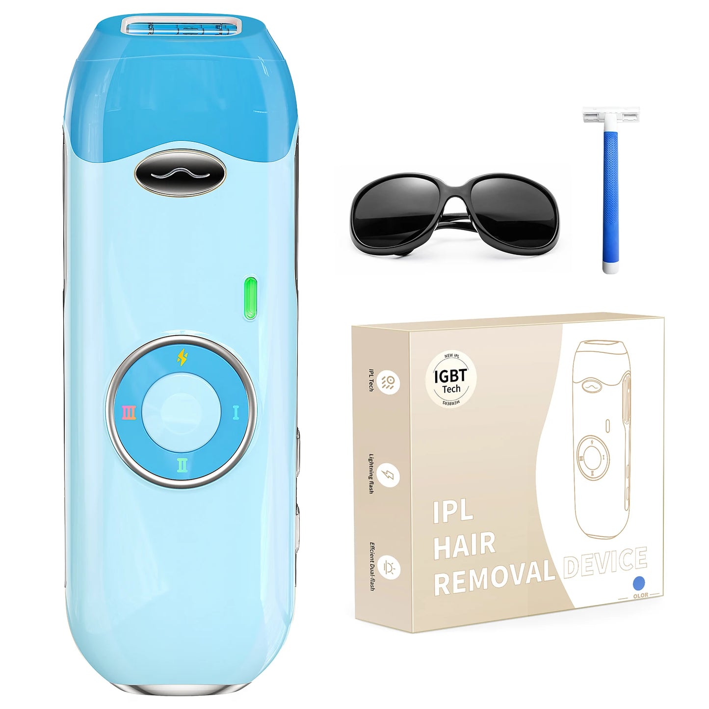 Épilateur laser IPL pour hommes et femmes,