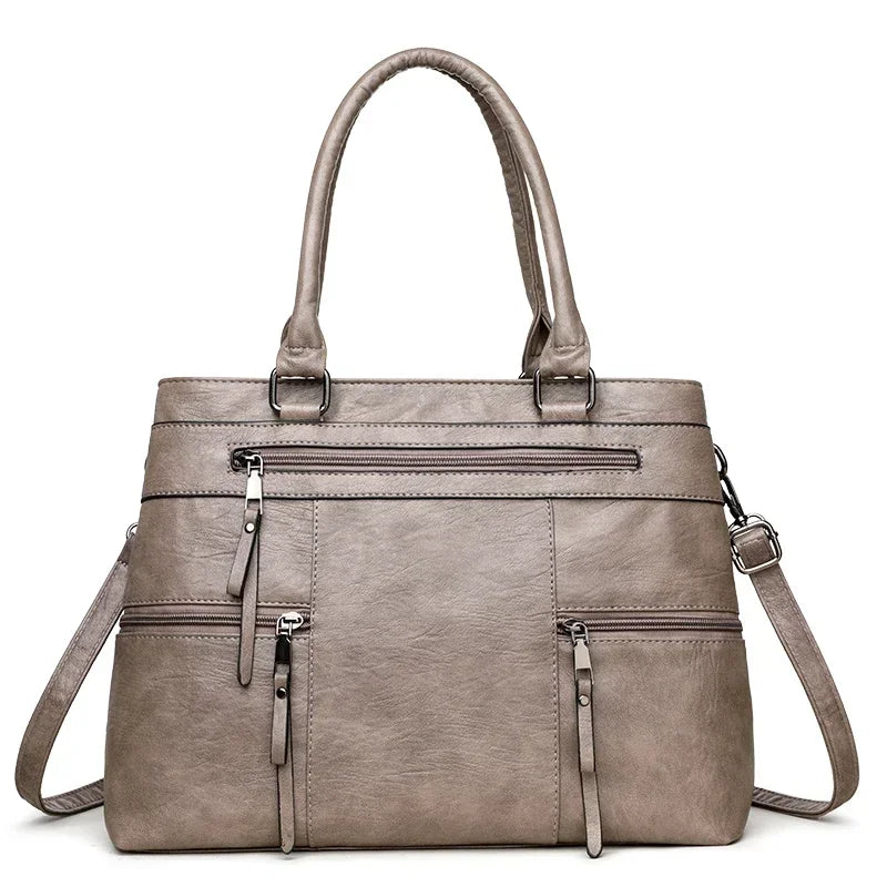 Sac à main élégant pour femme, sac à poignée supérieure en cuir de bonne qualité, sac à ba