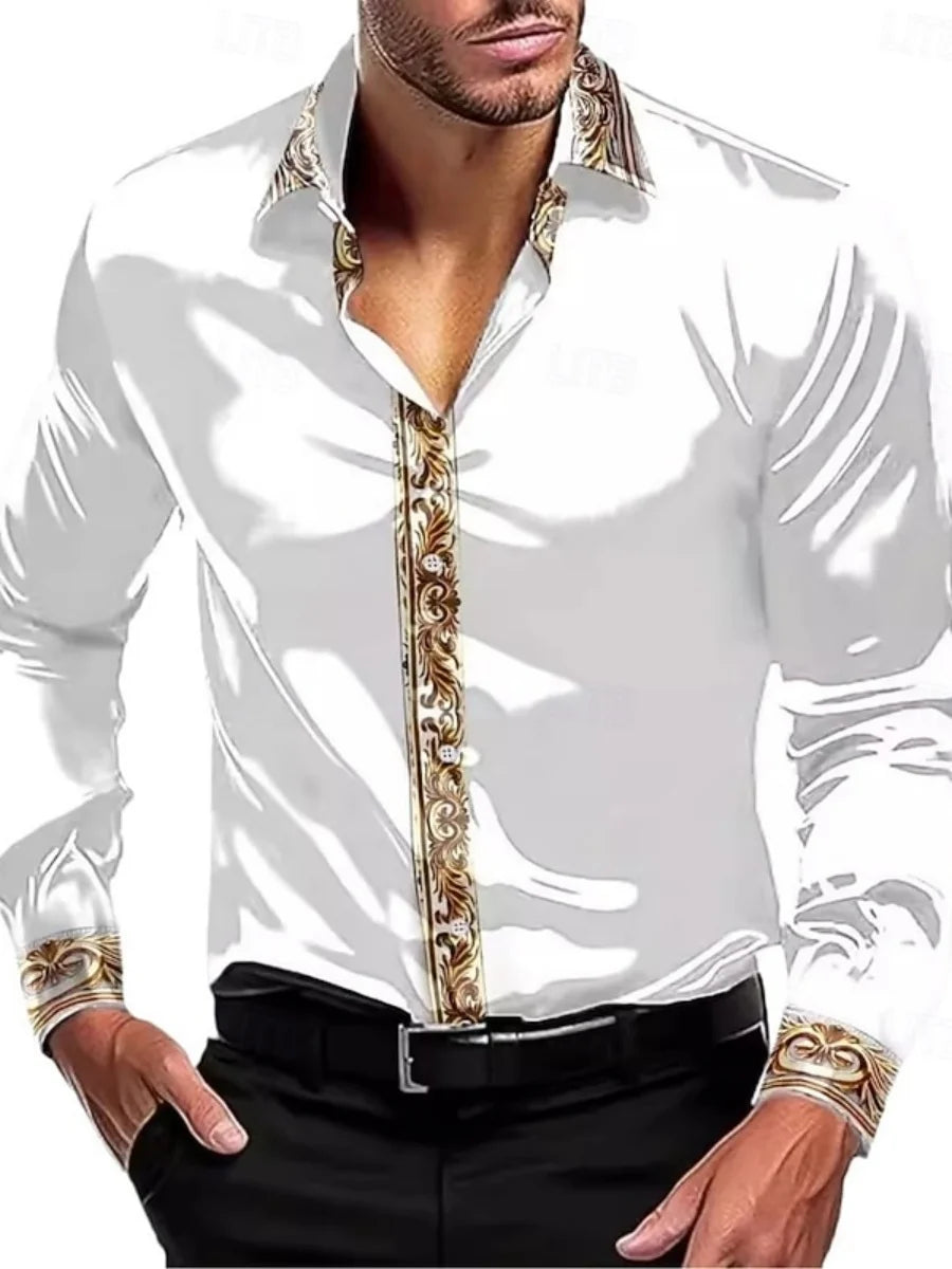 chemise élégante à manches longues pour homme