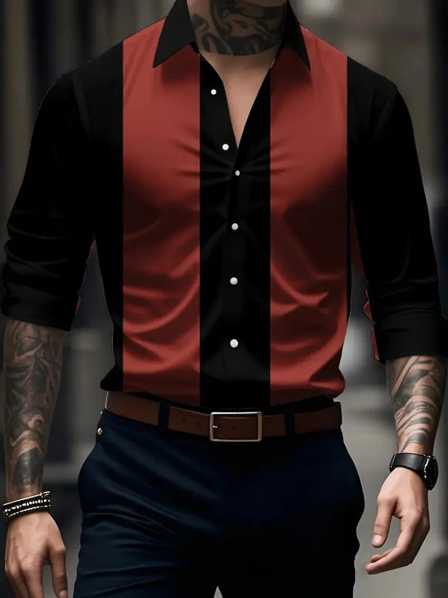 chemise élégante à manches longues pour homme