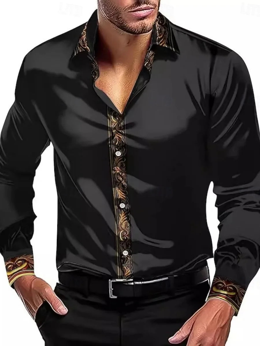 chemise élégante à manches longues pour homme