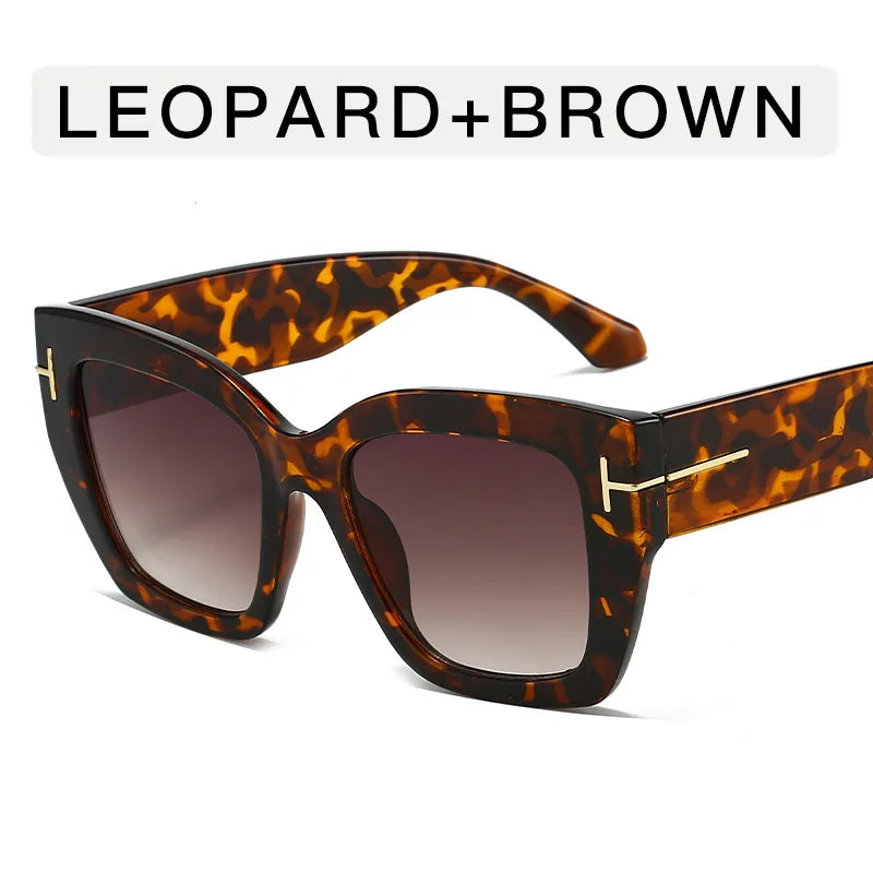 a-Lunettes de soleil vintage pour femme, protection UV, forme carrée, haute qualité, style tendance