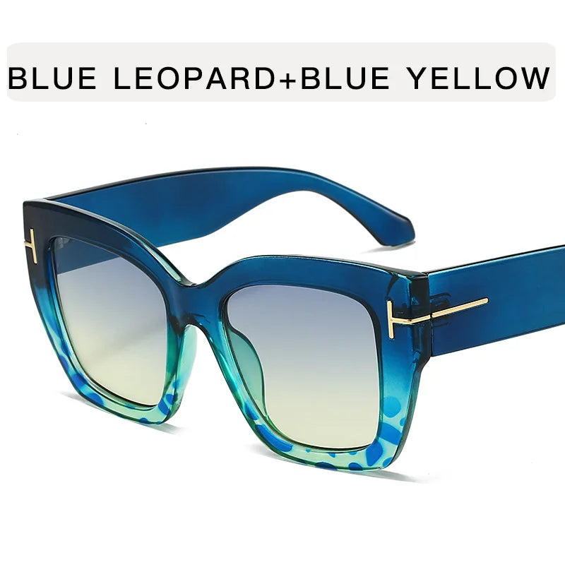 a-Lunettes de soleil vintage pour femme, protection UV, forme carrée, haute qualité, style tendance