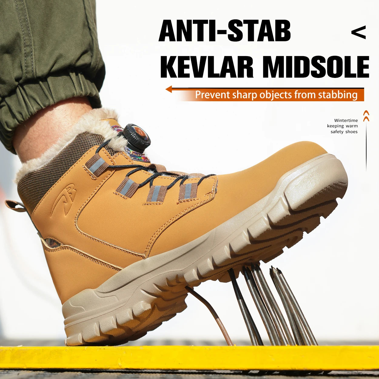 Bottes de sécurité de travail légères et imperméables  pour homme,