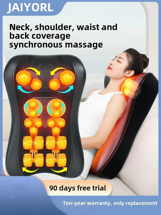 oreiller de Massage du cou, du dos, coussin électrique,