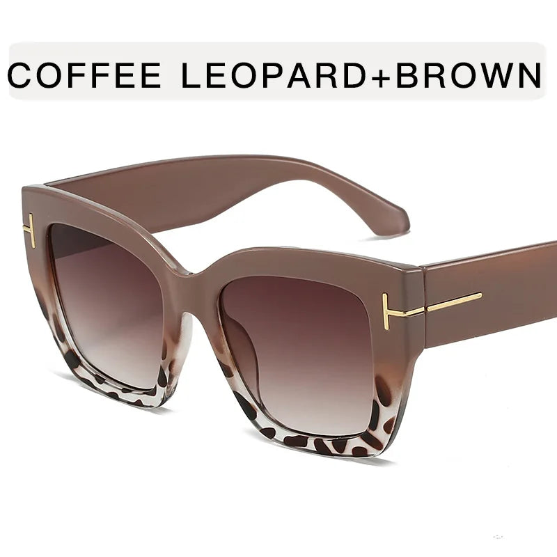 a-Lunettes de soleil vintage pour femme, protection UV, forme carrée, haute qualité, style tendance