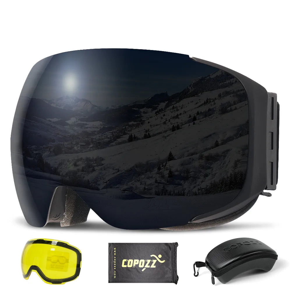 LUNETTES DE SKI MAGNETIQUES  PROFESSIONNELLES  UNISEXE