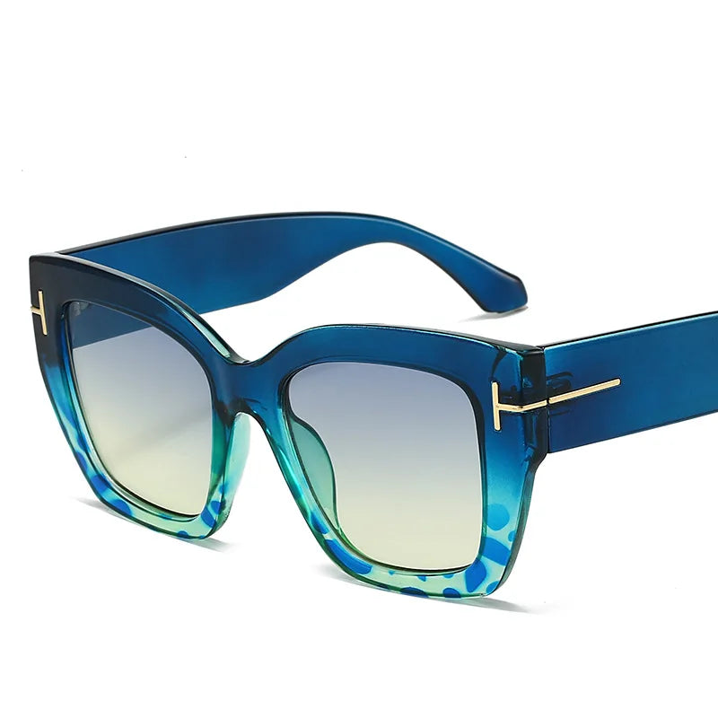 a-Lunettes de soleil vintage pour femme, protection UV, forme carrée, haute qualité, style tendance