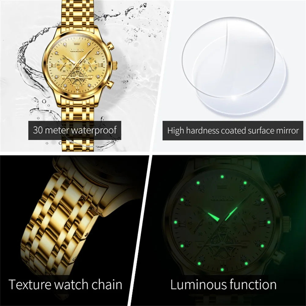 MONTRE A QUARTZ AVEC MODULE DE VOLANT D'INERTIE POUR FEMME