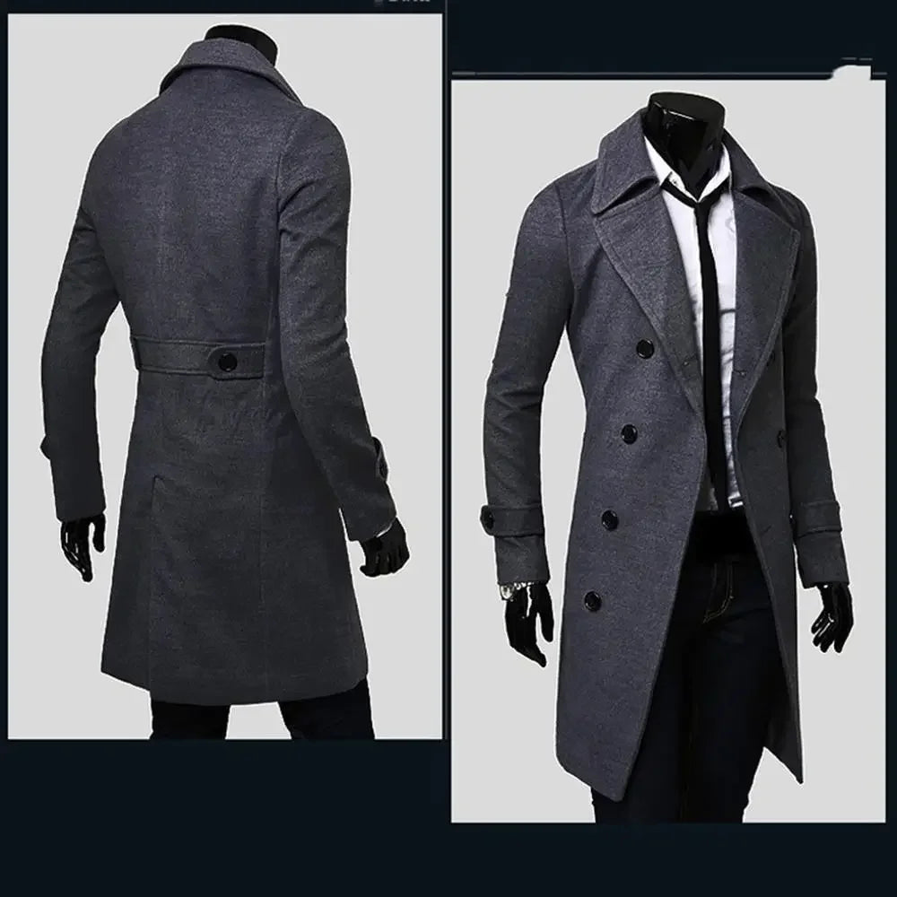 MANTEAU A DOUBLE BOUTONNAGE POUR HOMME