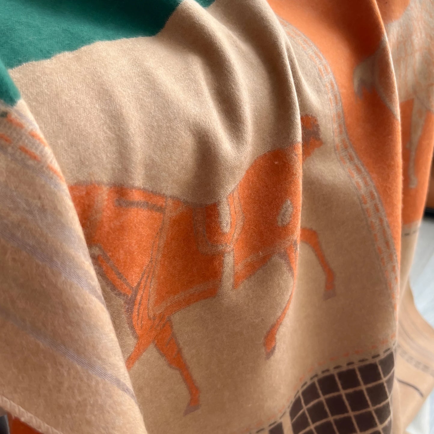 AF-Écharpe en cachemire,  de luxe, pour femme, imprimé cheval, chaude couverture pashmina, poncho, fo