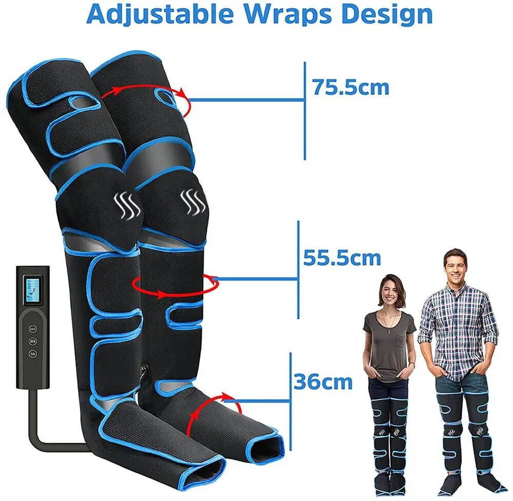 Relaxant électrique des muscles des jambes, 6 modes, récupération par Compression d'air,