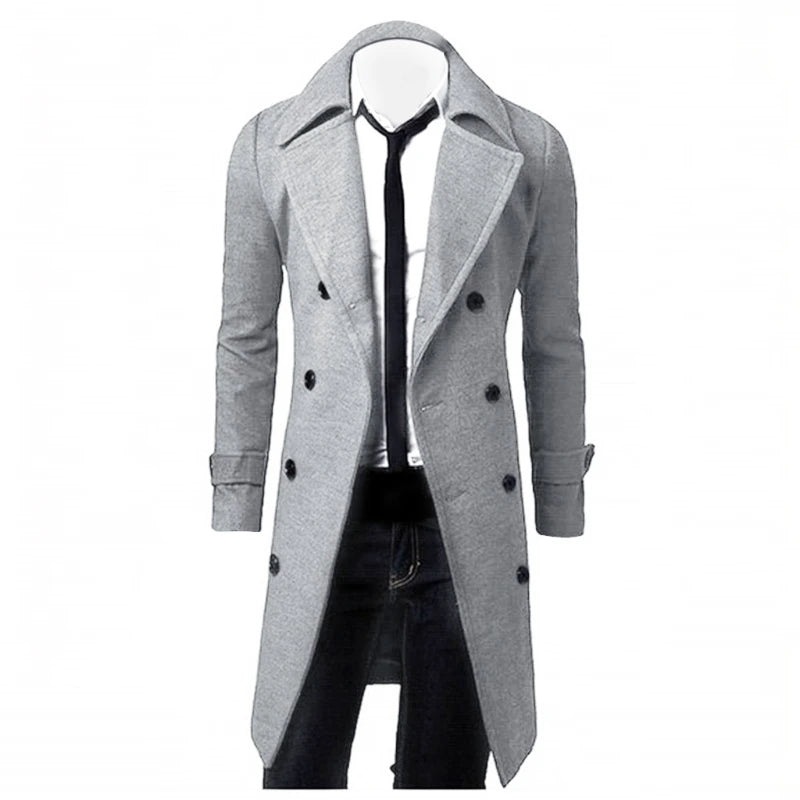 MANTEAU A DOUBLE BOUTONNAGE POUR HOMME