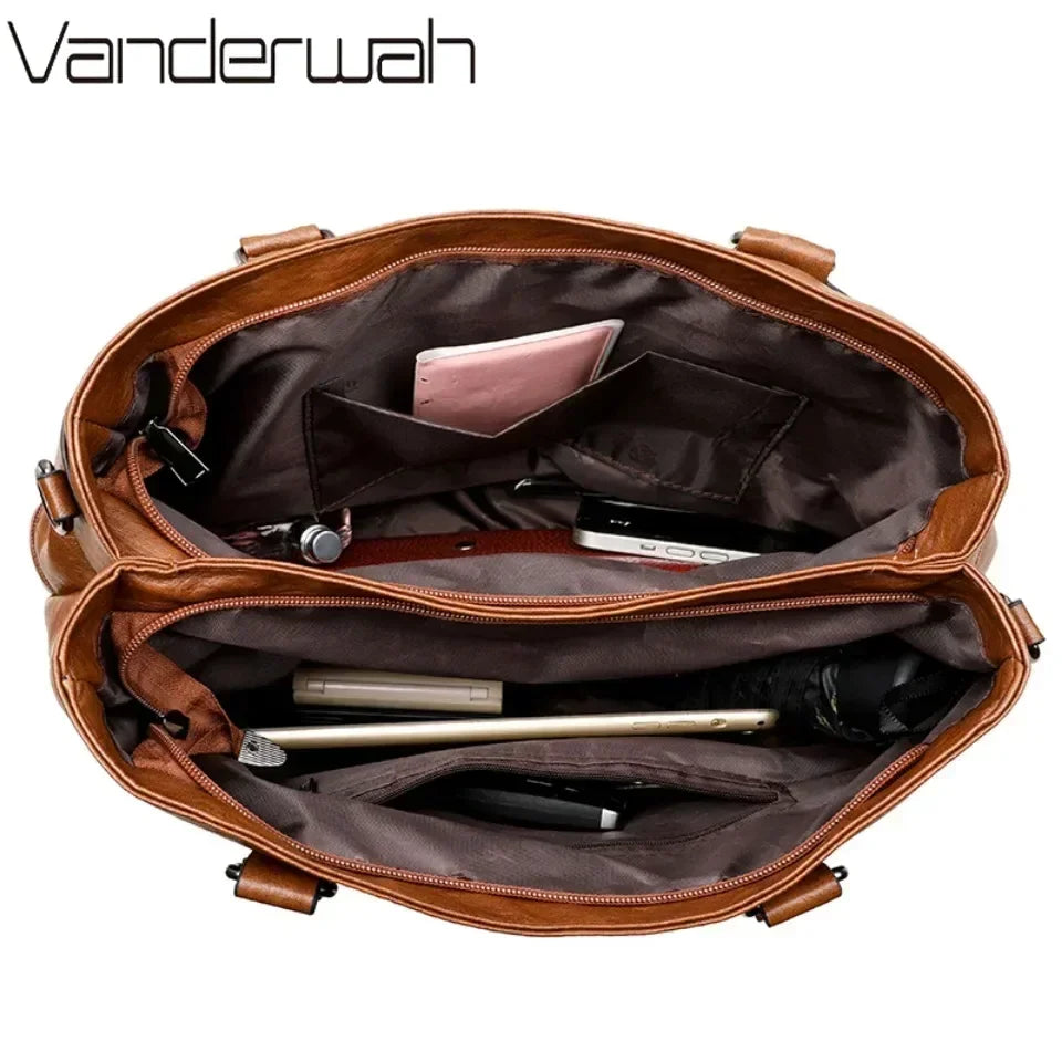 Sac à main élégant pour femme, sac à poignée supérieure en cuir de bonne qualité, sac à ba